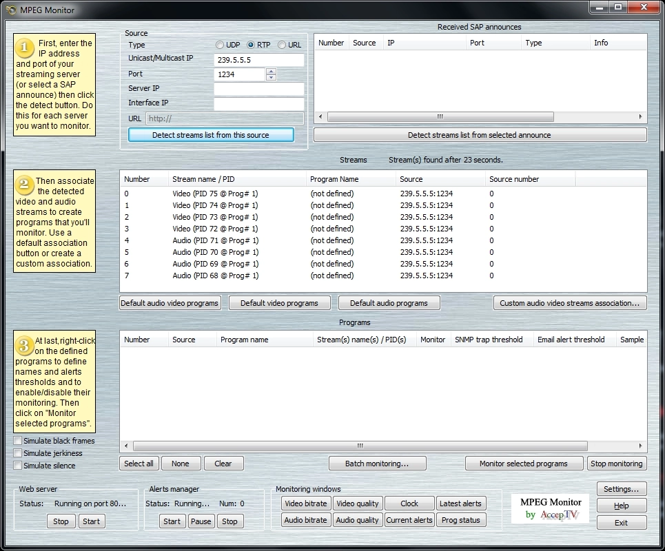 Screenshot of MPEG Monitor #2